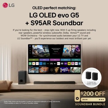 S95AR LG Home Theater Soundbar for TV with Dolby Atmos® 9.1.5 channel, Best LG OLED matching
