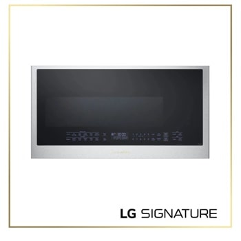 MHEU1738X Over-the-Range Microwave with stainless steel finish showing digital display with popcorn preset - Front View1