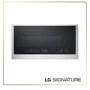 MHEU1738X Over-the-Range Microwave with stainless steel finish showing digital display with popcorn preset - Front View