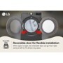 LG
Reversible Door
Reversible door for flexible installation
When space is tight, the reversible door can go from right swing to left to fit almost any space