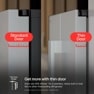 Standard door
Thin door
Get more with thin door
Door are 45 thinner
for seamless nearby built in look
like no other free standing refregirator