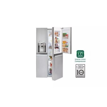 22 cu. ft. Large Capacity Side-by-Side Refrigerator w/Door-in-Door®