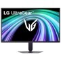 LG 25G523B-B UltraGear Gaming Monitor with colorful abstract graphics on screen - Front View
