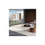 LG M7-P2_W7 Soundbar with wireless rear speakers in modern living room with city view