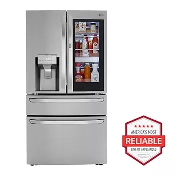 LG LRMVS3006S 30 cu. ft. instaview door in door refrigerator with craft ice front view1