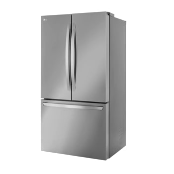 32 cu. ft. standard depth max french door refrigerator right side angle view