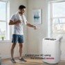 control your AC using the included remote.