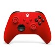 Xbox EP229935 wireless controller in bright red with black buttons and joysticks - Front View