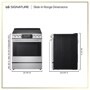LG SIGNATURE LSIU6339XE Slide-In Range Dimensions 29 7/8 Inch W x 29 5/16 Inch D x 36 1/8 Inch to 36 7/8 Inch H - Front and Back Views