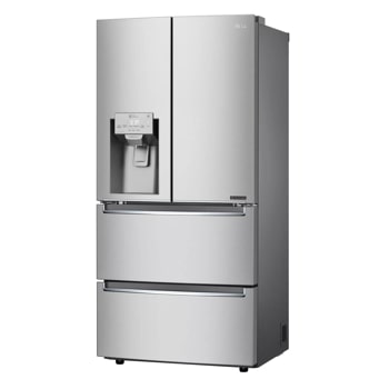 18.3 cu. ft. counter-depth french door refrigerator right side angle view 