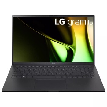 Front view of the 15 Inch LG gram (15Z90S-H.ADB8U1) laptop with 32GB RAM and Intel Core Ultra 7