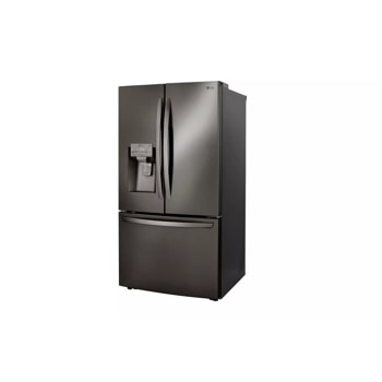 24 cu. ft. counter depth refrigerator with craft ice right side angle view