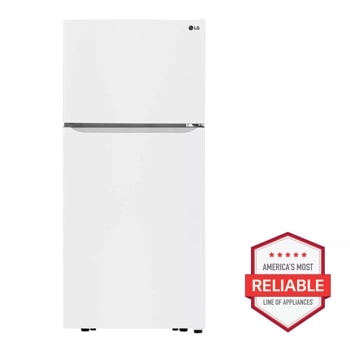 20 cu. ft. top freezer refrigerator front view 