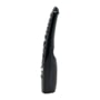 LG AKB75855505 TV remote control with navigation wheel and streaming service buttons - Side View