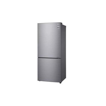 15 cu. ft. bottom freezer refrigerator right side angle view 
