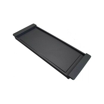 Front view of the LG Range griddle plate - AEB75024703. 