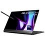 LG Gram 16T90SP-G.AAB6U1 Pro 2-in-1 OLED Laptop with stylus pen and Intel Core Ultra processor - Side Angle