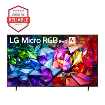 75-Inch LG Micro RGB evo AI 4K QNED TV 75MRGB95BUA Brought to You by Americas Most Reliable Line of TVs - Front View1