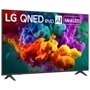 65-Inch LG QNED evo AI Mini LED 4K TV 65QNED84BUA displaying vibrant colorful imagery - Front Angle View