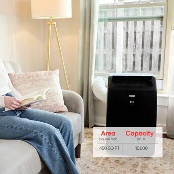 10,000 BTU (SACC) / 13,500 BTU (ASHRAE) Portable Air Conditioner - Black LP1023BSSM