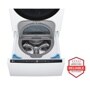 4.5 cu. ft. Front Load Washer and 7.4 cu.ft. Electric Dryer with pedestal washer and drawer Laundry Set in White WM5500HWA_DLEX5500W_WD300CW_WDP6W