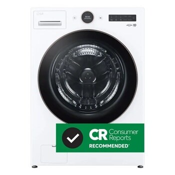 5.0 cu. ft. Front Load Washer and 7.4 cu.ft. Gas Dryer with pedestal washer and drawer in White WM6500HWA_DLGX6501W_WD300CW_WDP6W