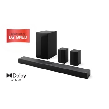 LG S70TR LG Home Theater Soundbar with Dolby Atmos® and Rear Speakers, 5.1.1 channel, Best QNED matching