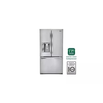 Super-Capacity 3 Door French Door Refrigerator with Smart Cooling Plus technology