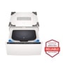5.0 cu. ft. Front Load Washer and 7.4 cu.ft. Gas Dryer with pedestal washer and drawer in Alpine White WM5800HAA_DLGX5801A_WD300CA_WDP6A