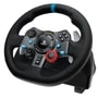 PlayStation 941000110 racing wheel controller with leather grip, blue accent strip, LED indicators, and multiple control buttons