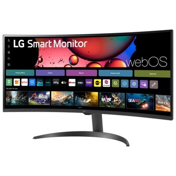 34" MyView Smart Monitor WQHD 1440P Curved Screen 100Hz with webOS
