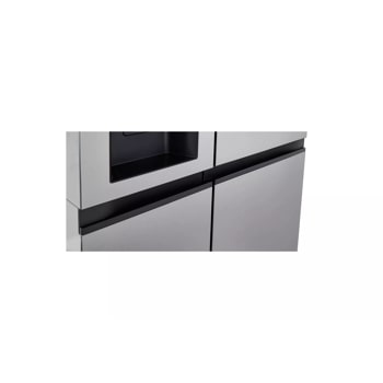 23 cu. ft. side-by-side counter-depth refrigerator close up bottom view