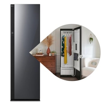 LG Styler® Smart Steam Closet with Dual TrueSteam® Technology, Dynamic MovingHanger™ and Built-In HandySteamer™ SC5GMR80H