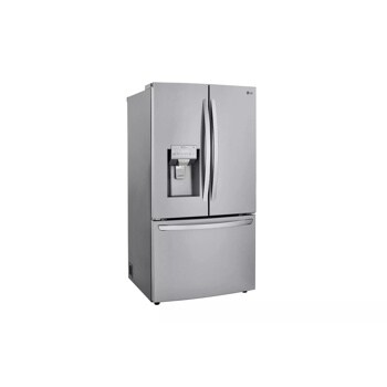 24 cu. ft. french door counter-depth refrigerator left side angle view