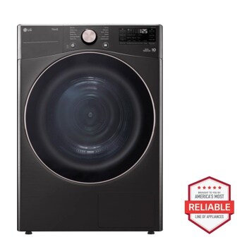 5.0 cu. ft. Front Load Washer and 7.8 cu.ft. Heat Pump Ventless Dryer with pedestal washer and drawer Laundry Set in Black Steel WM4000HBA_DLHC4002B_WD300CB_WDP6B