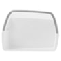 AAP73252202 LG refrigerator accessory storage bin with clear plastic construction and metal handle