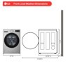 LG Front Load Washer Dimensions