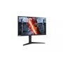 Left side view of the 27 Inch LG UltraGear (27GL83A-B) gaming monitor with 144Hz refresh rate and 1ms (GtG) response time