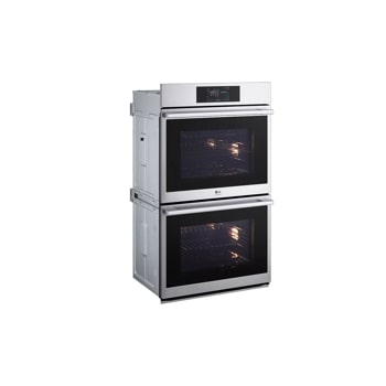 LG STUDIO 9.4 cu. ft. Smart  InstaView® Electric Double Built-In Wall Oven with Air Fry & Steam Sous Vide