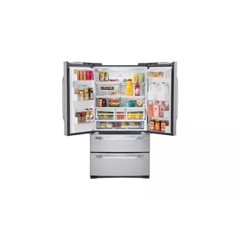 LG Studio - Large Capacity Counter Depth 4 Door French Door Refrigerator with Ice & Water Dispenser