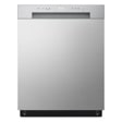 LG LDFC2423V Dishwasher in stainless steel finish - Front View
