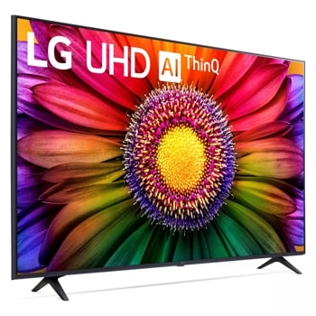 LG 65UR8000 65 inch 4K UHD LED TV with ai thinq left side angle view
