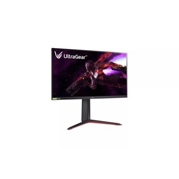 Left side view of the 27 Inch LG UltraGear (27GP850-B) gaming monitor with 165Hz refresh rate and 1ms (GtG) response time