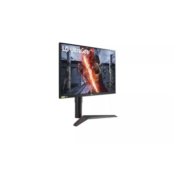 LG 27GL850-B 27 inch UltraGear Gaming Monitor left side angle view