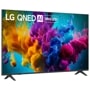 65-Inch LG QNED AI Mini LED 4K TV 65QNED8MBAA with vibrant color display on stand - Side Angle