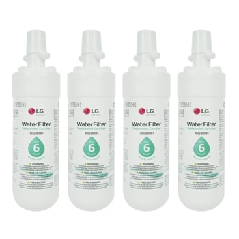 LG LT700P4 - 6 Month Replacement Refrigerator Water Filter 4-Pack (NSF42, NSF53, and NSF401*)
1