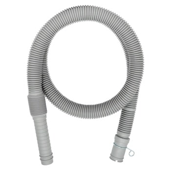 AGM30120011 Laundry Accessory Drain Hose with Flexible Gray Corrugated Design and Connector End1