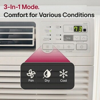 10,000 BTU Smart Wi-Fi Enabled Window Air Conditioner