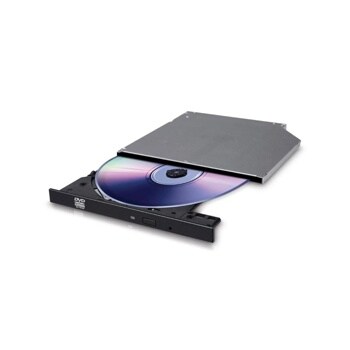 GUD1N DVD burner with disc inserted, open tray Front View