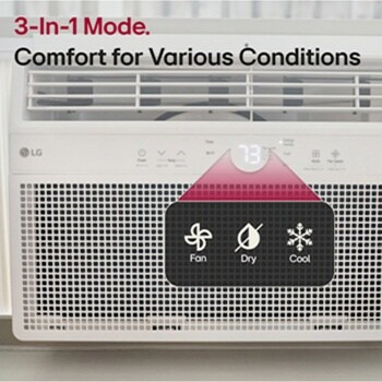 10,000 BTU Smart Wi-Fi Enabled Window Air Conditioner, 450 Sq. Ft.